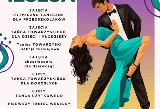 Oferta Studio Tańca Iluzja — rodzaje zajęć opisane w treści poniżej plakatu.